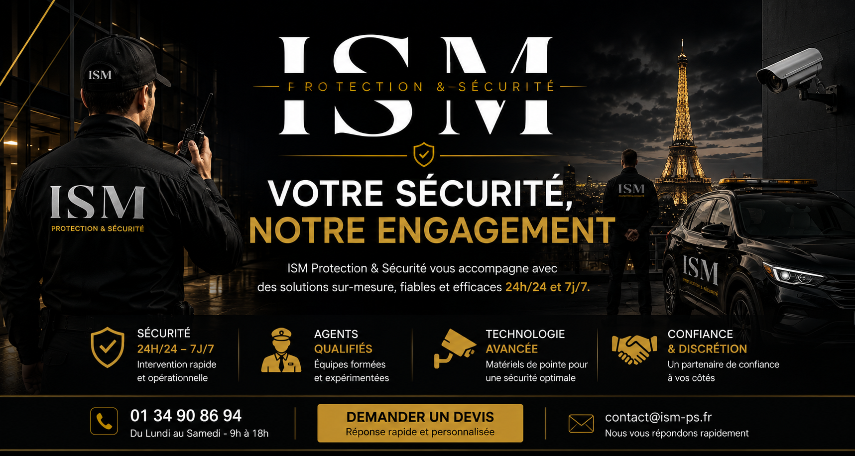 ISM Protection et Sécurité - Agent de sécurité au Touquet-Paris-Plage 62520